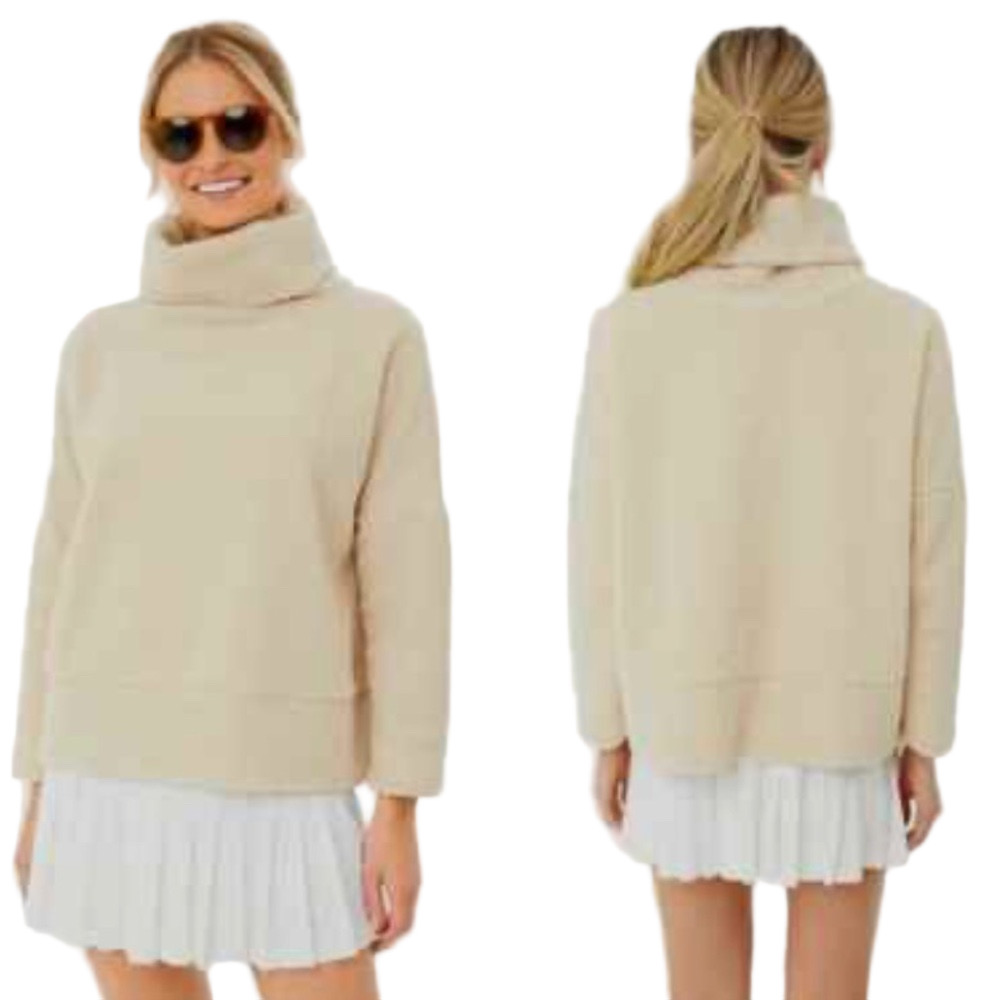 Tuckernuck Rollins Funnel Neck Teddy Fleece Pullover